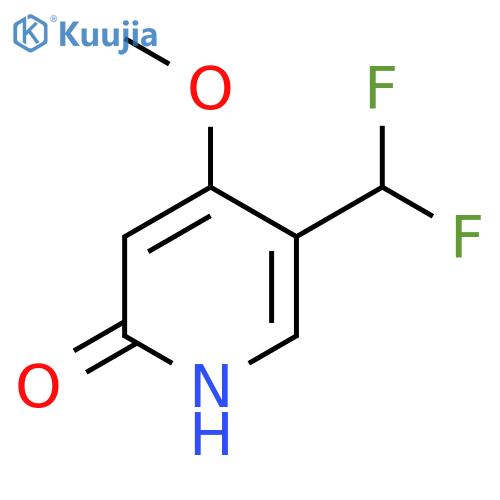 5-(Difluoromethyl)-2-hydroxy-4-methoxypyridine structure