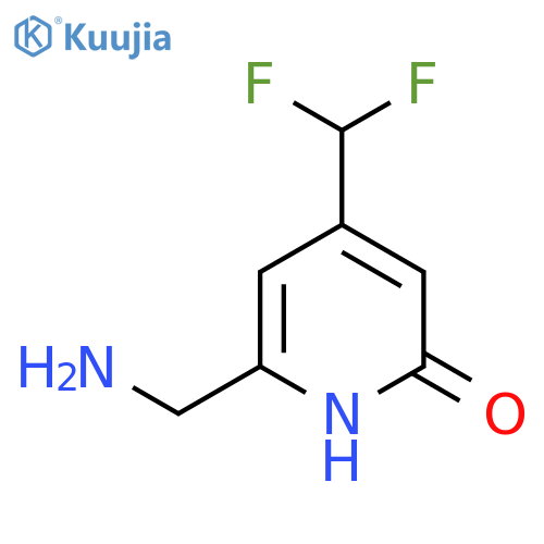 2-(Aminomethyl)-4-(difluoromethyl)-6-hydroxypyridine structure