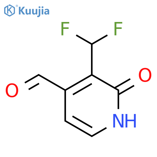 3-(Difluoromethyl)-2-hydroxypyridine-4-carboxaldehyde structure