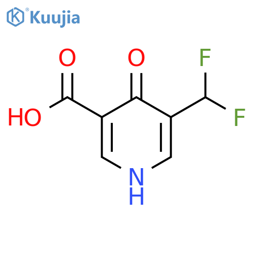 3-(Difluoromethyl)-4-hydroxypyridine-5-carboxylic acid structure