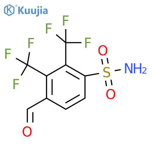2,3-Bis(trifluoromethyl)-4-formylbenzenesulfonamide structure