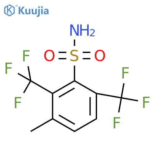 2,6-Bis(trifluoromethyl)-3-methylbenzenesulfonamide structure