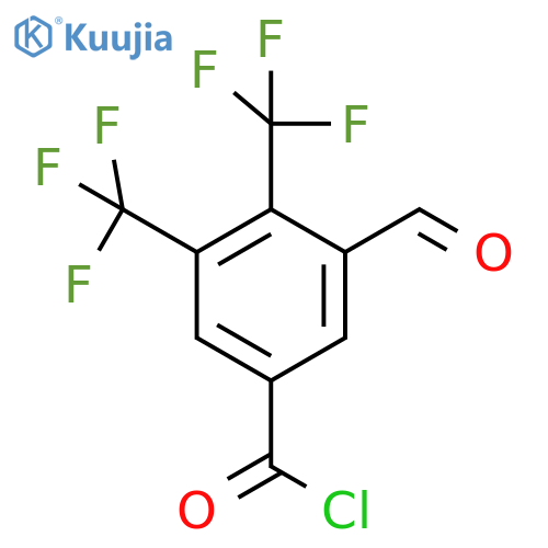 3,4-Bis(trifluoromethyl)-5-formylbenzoyl chloride structure