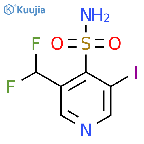 3-(Difluoromethyl)-5-iodopyridine-4-sulfonamide structure