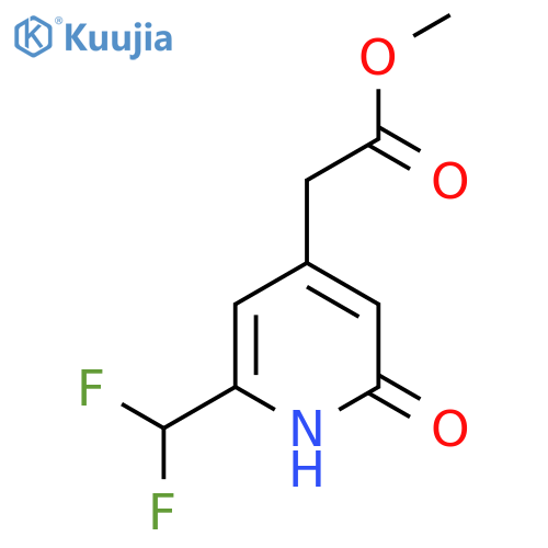 Methyl 2-(difluoromethyl)-6-hydroxypyridine-4-acetate structure