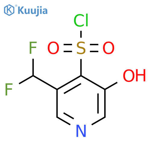 3-(Difluoromethyl)-5-hydroxypyridine-4-sulfonyl chloride structure