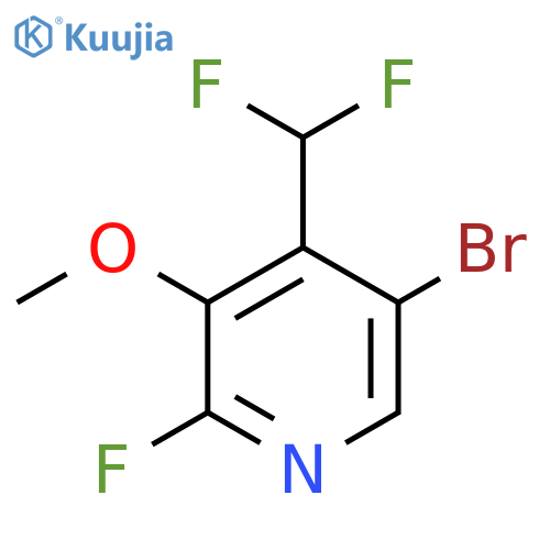 5-Bromo-4-(difluoromethyl)-2-fluoro-3-methoxypyridine structure