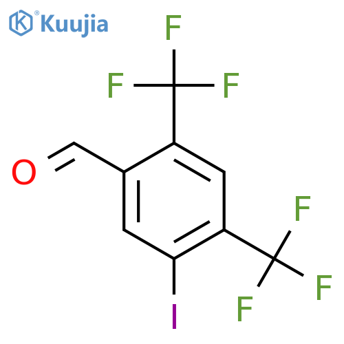 2,4-Bis(trifluoromethyl)-5-iodobenzaldehyde structure