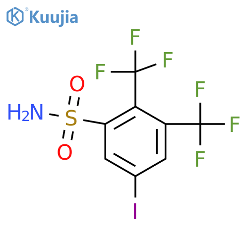 2,3-Bis(trifluoromethyl)-5-iodobenzenesulfonamide structure