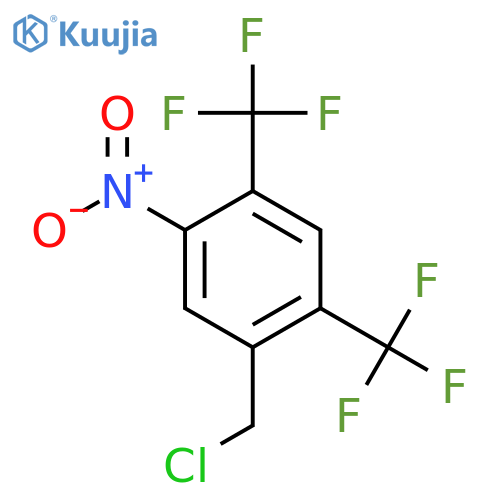 2,4-Bis(trifluoromethyl)-5-nitrobenzyl chloride structure