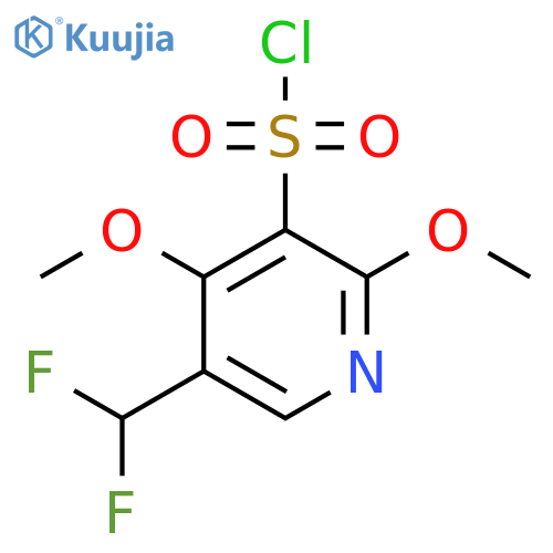 5-(Difluoromethyl)-2,4-dimethoxypyridine-3-sulfonyl chloride structure