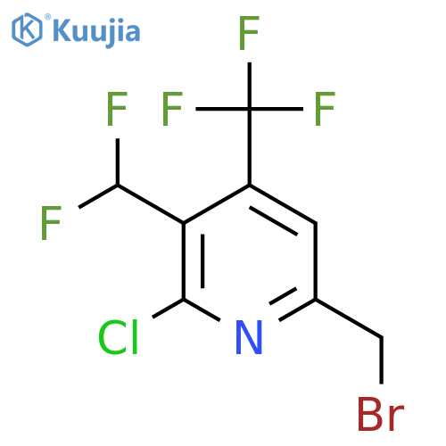 6-(Bromomethyl)-2-chloro-3-(difluoromethyl)-4-(trifluoromethyl)pyridine structure