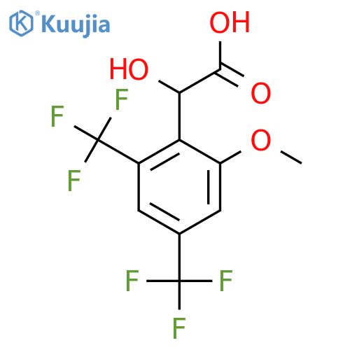 2,4-Bis(trifluoromethyl)-6-methoxymandelic acid structure