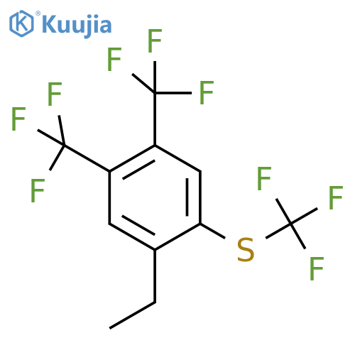 4,5-Bis(trifluoromethyl)-2-ethyl(trifluoromethylthio)benzene structure
