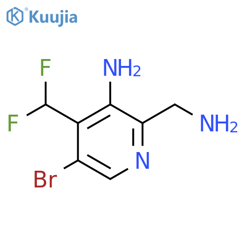 3-Amino-2-(aminomethyl)-5-bromo-4-(difluoromethyl)pyridine structure