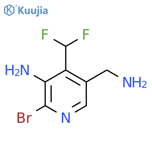 3-Amino-5-(aminomethyl)-2-bromo-4-(difluoromethyl)pyridine structure