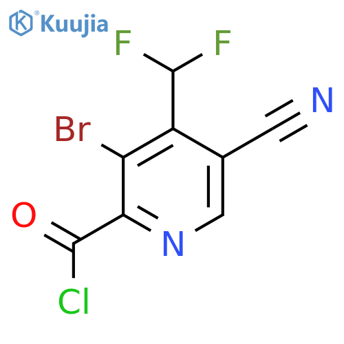 3-Bromo-5-cyano-4-(difluoromethyl)pyridine-2-carbonyl chloride structure