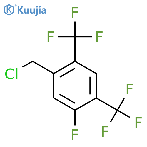 2,4-Bis(trifluoromethyl)-5-fluorobenzyl chloride structure