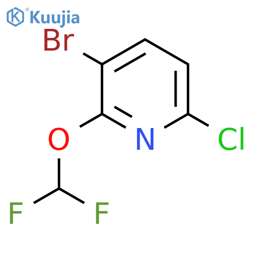 3-Bromo-6-chloro-2-(difluoromethoxy)pyridine structure