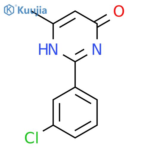 2-(3-Chlorophenyl)-6-methyl-4(3H)-pyrimidinone structure