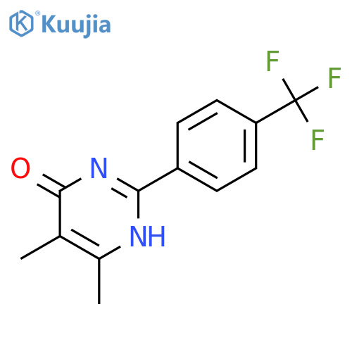 4(1H)-Pyrimidinone, 5,6-dimethyl-2-[4-(trifluoromethyl)phenyl]- structure