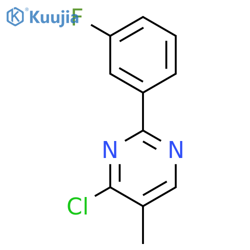 PYRIMIDINE, 4-CHLORO-2-(3-FLUOROPHENYL)-5-METHYL- structure