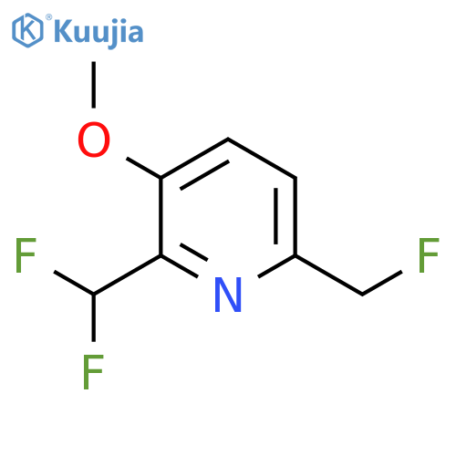 2-(Difluoromethyl)-6-(fluoromethyl)-3-methoxypyridine structure