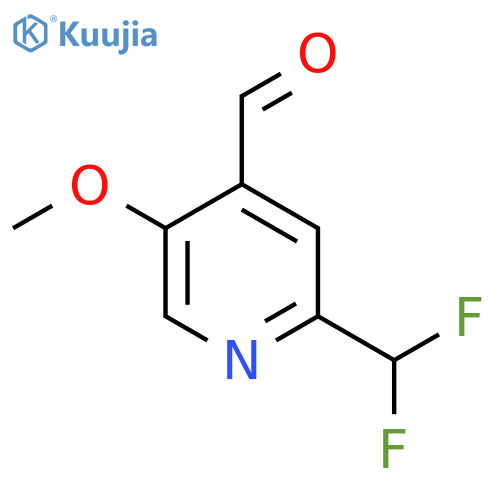 2-(Difluoromethyl)-5-methoxypyridine-4-carboxaldehyde structure
