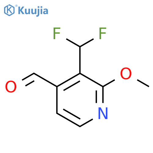 3-(Difluoromethyl)-2-methoxypyridine-4-carboxaldehyde structure