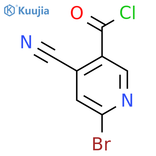 6-Bromo-4-cyanonicotinoyl chloride structure