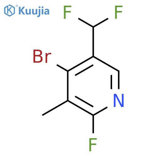4-Bromo-5-(difluoromethyl)-2-fluoro-3-methylpyridine structure