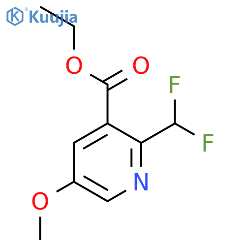 Ethyl 2-(difluoromethyl)-5-methoxypyridine-3-carboxylate structure