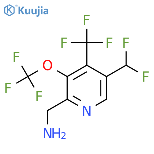 2-(Aminomethyl)-5-(difluoromethyl)-3-(trifluoromethoxy)-4-(trifluoromethyl)pyridine structure