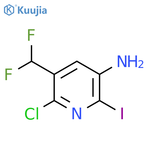 5-Amino-2-chloro-3-(difluoromethyl)-6-iodopyridine structure