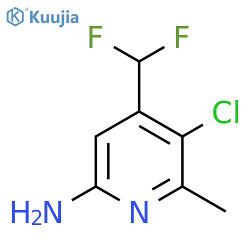 6-Amino-3-chloro-4-(difluoromethyl)-2-methylpyridine structure