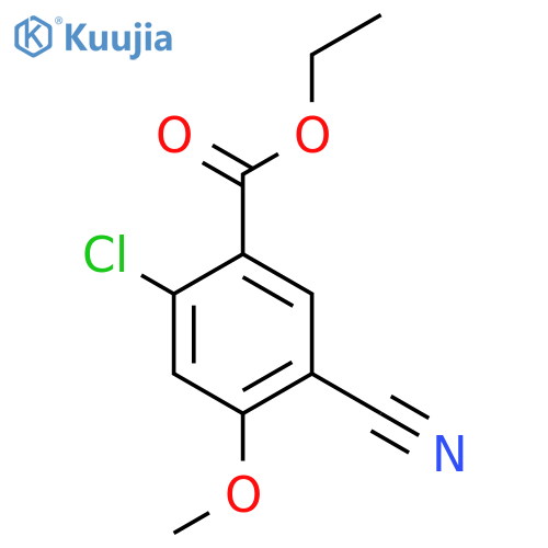 Ethyl 2-chloro-5-cyano-4-methoxybenzoate structure