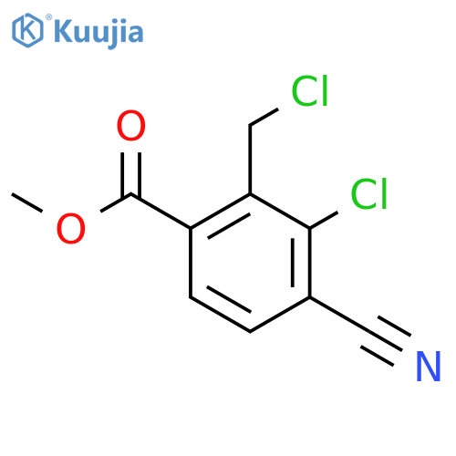 Methyl 3-chloro-2-chloromethyl-4-cyanobenzoate structure