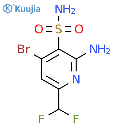 2-Amino-4-bromo-6-(difluoromethyl)pyridine-3-sulfonamide structure
