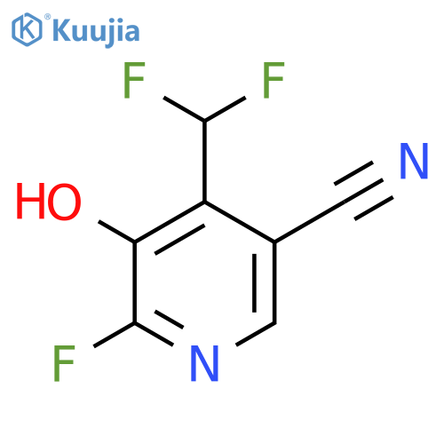 5-Cyano-4-(difluoromethyl)-2-fluoro-3-hydroxypyridine structure