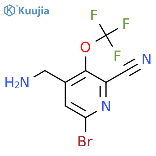 4-(Aminomethyl)-6-bromo-2-cyano-3-(trifluoromethoxy)pyridine structure