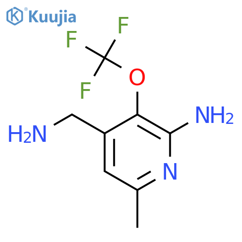 2-Amino-4-(aminomethyl)-6-methyl-3-(trifluoromethoxy)pyridine structure