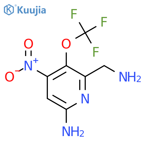 6-Amino-2-(aminomethyl)-4-nitro-3-(trifluoromethoxy)pyridine structure