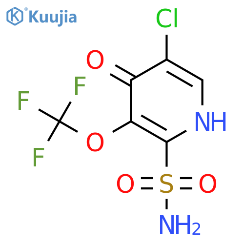 5-Chloro-4-hydroxy-3-(trifluoromethoxy)pyridine-2-sulfonamide structure