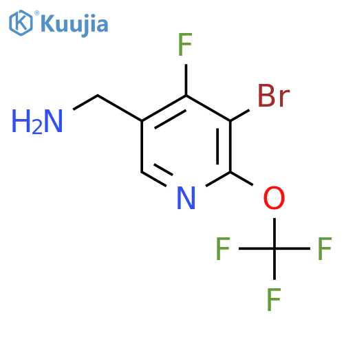 5-(Aminomethyl)-3-bromo-4-fluoro-2-(trifluoromethoxy)pyridine structure