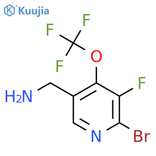 5-(Aminomethyl)-2-bromo-3-fluoro-4-(trifluoromethoxy)pyridine structure