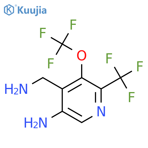 5-Amino-4-(aminomethyl)-3-(trifluoromethoxy)-2-(trifluoromethyl)pyridine structure