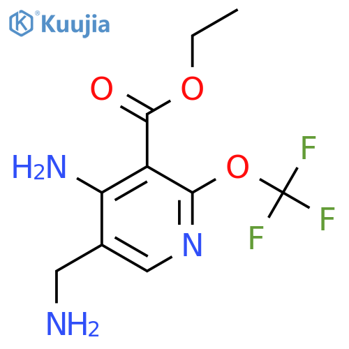 Ethyl 4-amino-5-(aminomethyl)-2-(trifluoromethoxy)pyridine-3-carboxylate structure