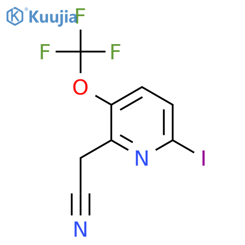 6-Iodo-3-(trifluoromethoxy)pyridine-2-acetonitrile structure
