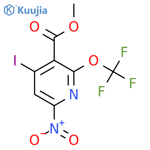 Methyl 4-iodo-6-nitro-2-(trifluoromethoxy)pyridine-3-carboxylate structure