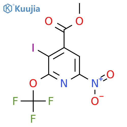 Methyl 3-iodo-6-nitro-2-(trifluoromethoxy)pyridine-4-carboxylate structure